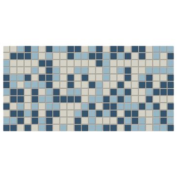 Dal-Tile Keystones Berry Blend 1" x 1" on 12" x 24" Porcelain Mosaic Sheet, , large