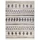 Amer Rugs Aspen 5" x 7"6" Cream and Black Area Rug, , large