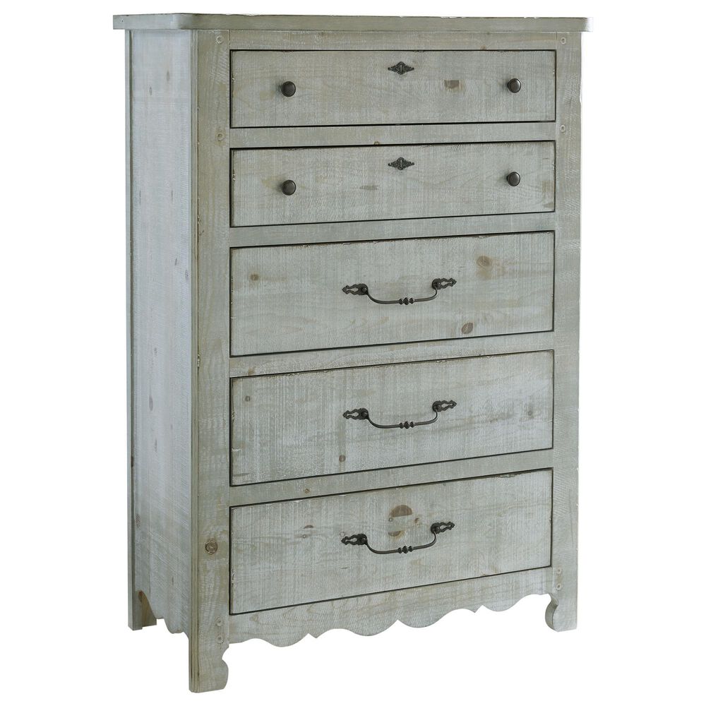 Tiddal Home Chatsworth 5-Drawer Chest in Mint, , large