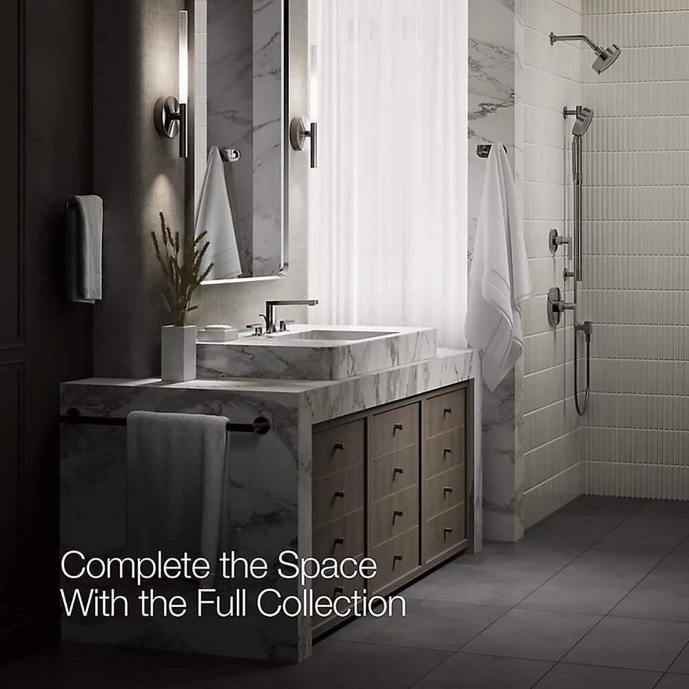Kohler Composed Widespread Bathroom Sink Faucet in Vibrant Titanium, , large