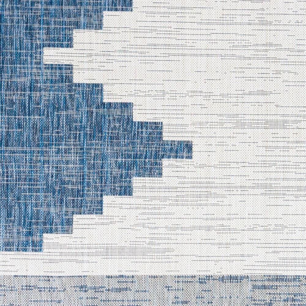 Surya Eagean EAG-2355 Dark Blue, Off-White, Navy and Pale Blue 7&#39;10&quot; x 10&#39;2&quot; Indoor/Outdoor Area Rug, , large