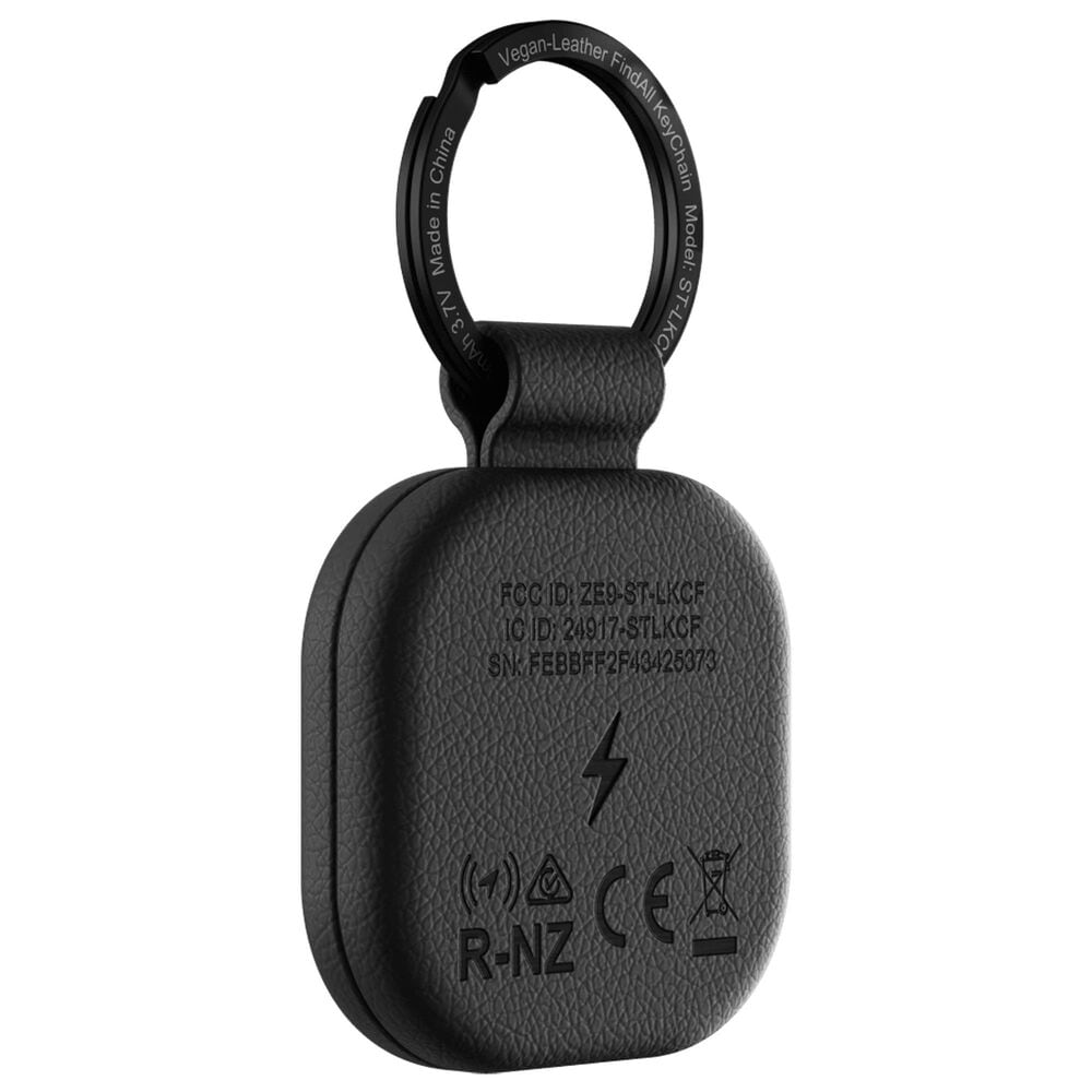 Satechi Vegan-Leather FindAll Keychain in Black, , large