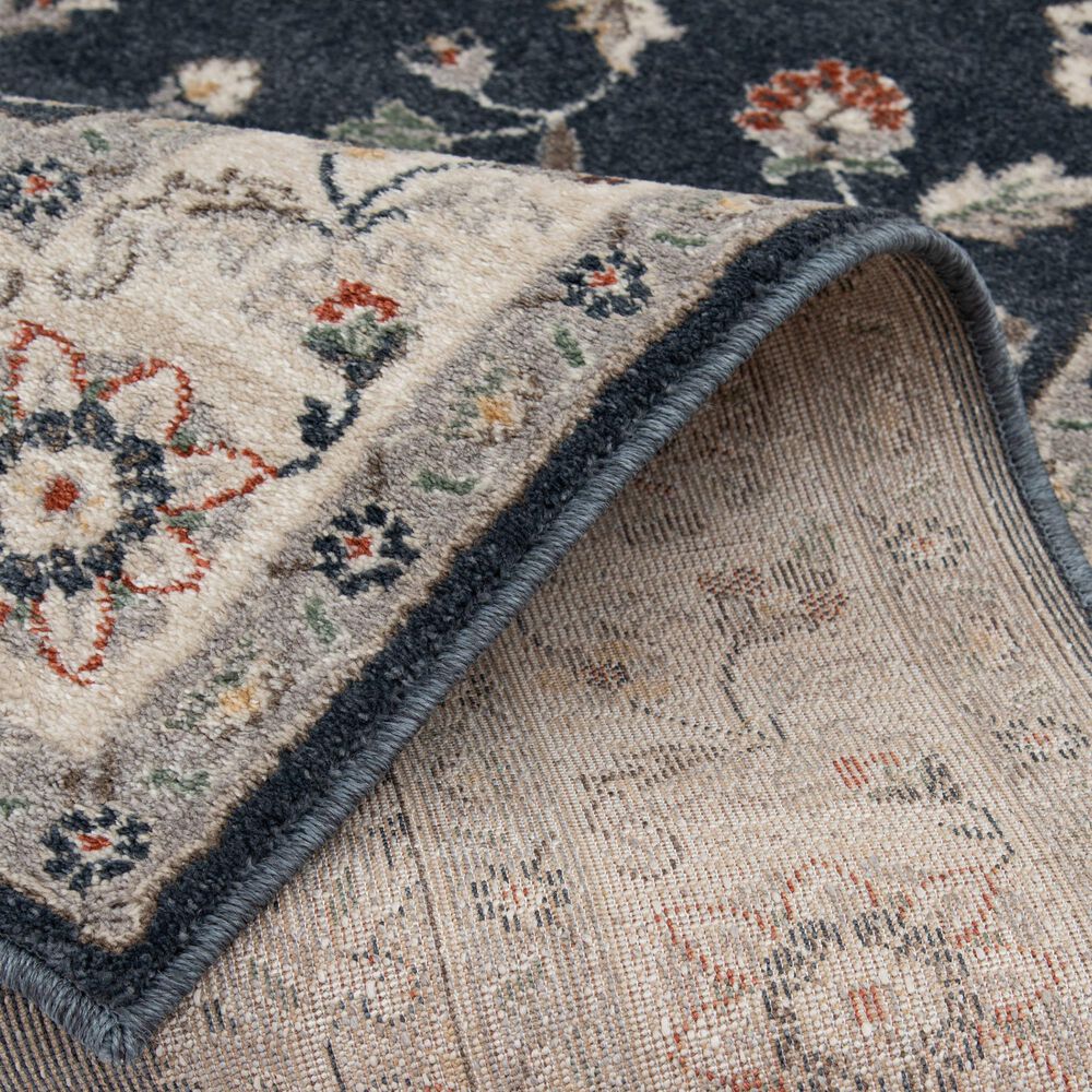 Central Oriental Minerva Maneli 5&#39; x 7&#39;3&quot; Vintage Blue and Alabaster Area Rug, , large