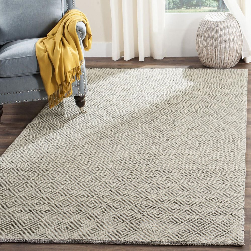 Safavieh Natura NAT503A 4&#39; x 6&#39; Ivory and Light Grey Area Rug, , large