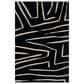 Momeni Noho Abstract 3"11" x 5"7" Black Area Rug, , large