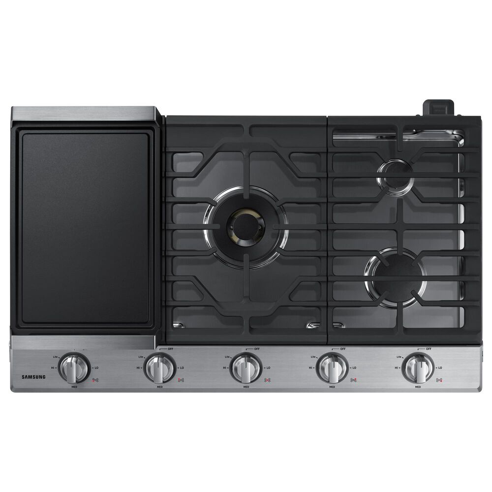 Samsung 2-Piece Kitchen Package with 30&quot; Built-In Double Wall Oven and 36&quot; Gas Cooktop in Stainless Steel, , large