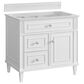 James Martin Vanities Lorelai 36" Single Vanity in Bright White with 3 cm Eternal Marfil Quartz Top, , large