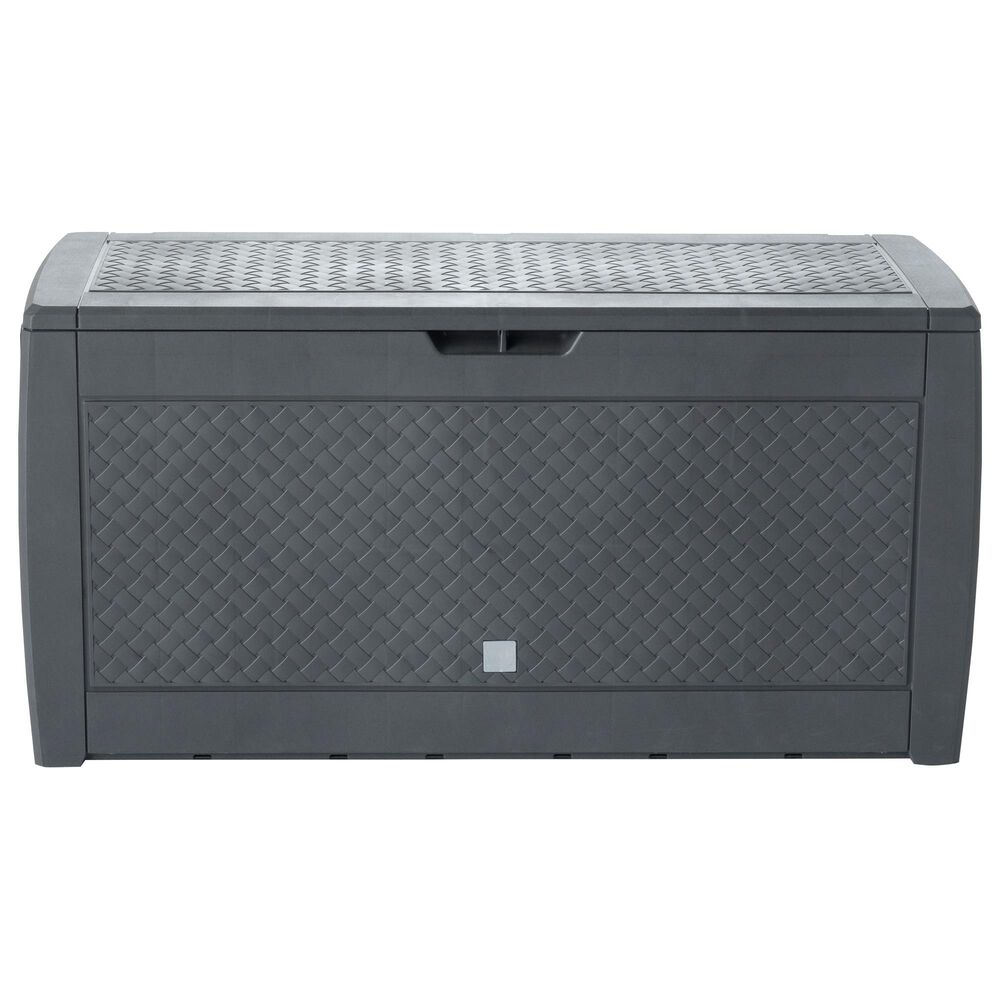 Alfresco Home Urban Matuba Home and Garden Storage Box with Wheels in Black, , large