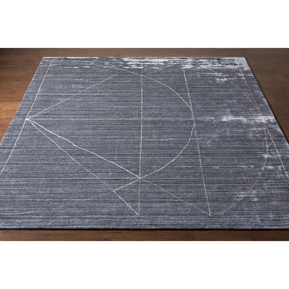 Surya Hightower 6&#39; x 9&#39; Gray, Charcoal, White and Taupe Area Rug, , large