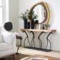 TimberHaus Atlas Small Console Table in Natural and Black, , large