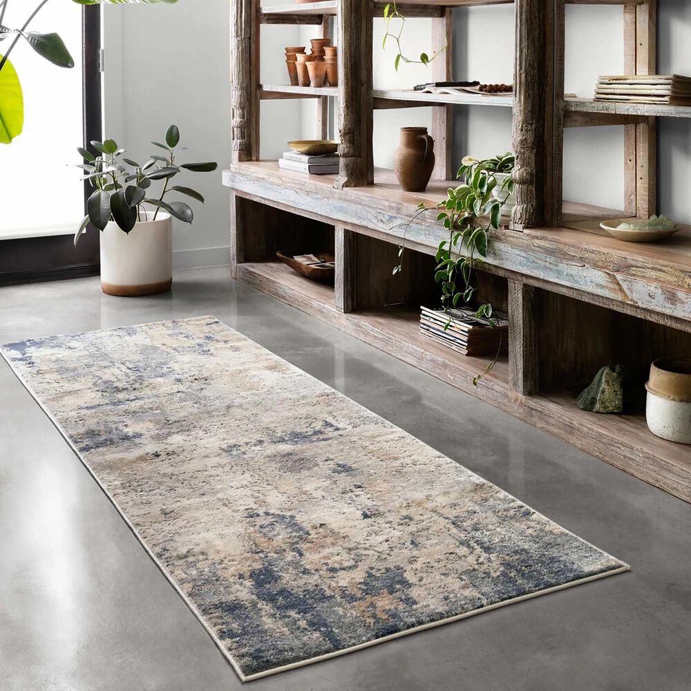 Loloi II Teagan TEA-06 2&#39;8&quot; x 13&#39; Sand and Mist Runner, , large