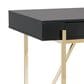 Valor Living Broadway Writing Desk in Black and Gold, , large