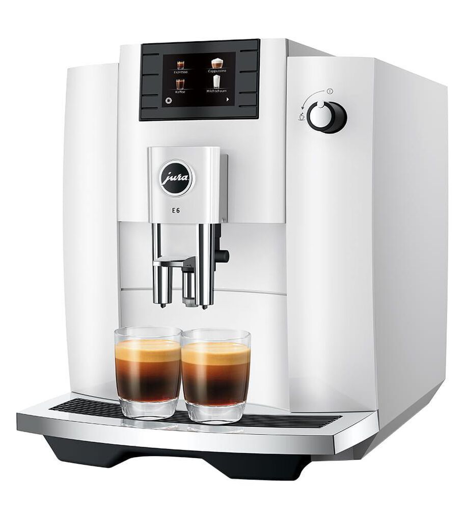 Jura E6 64 Oz Automatic Coffee Machine in Piano White, , large