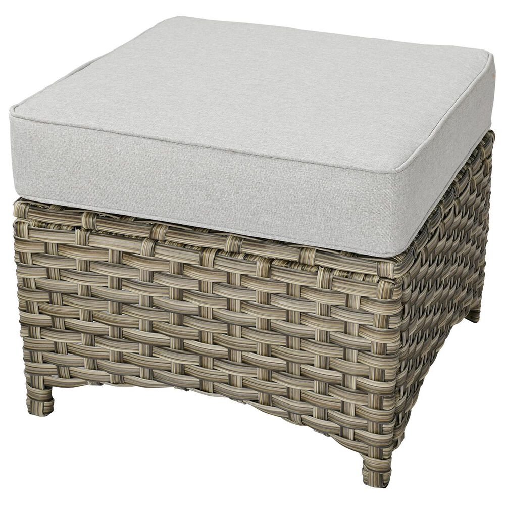 HOMLUX 5-Piece Patio Conversation Set with Two Ottomans in Light Gray, , large