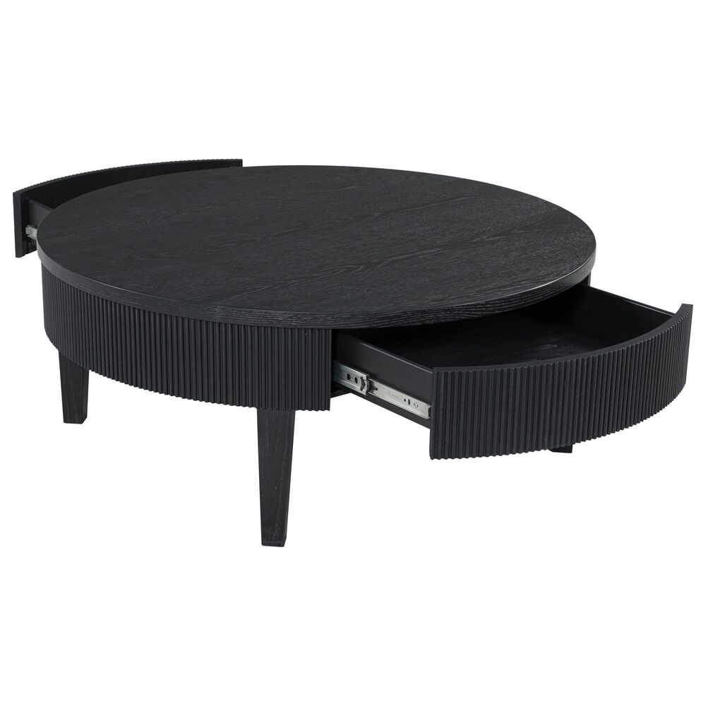 Ashley Marstream 2-Drawer Cocktail Table in Dark Charcoal Black, , large