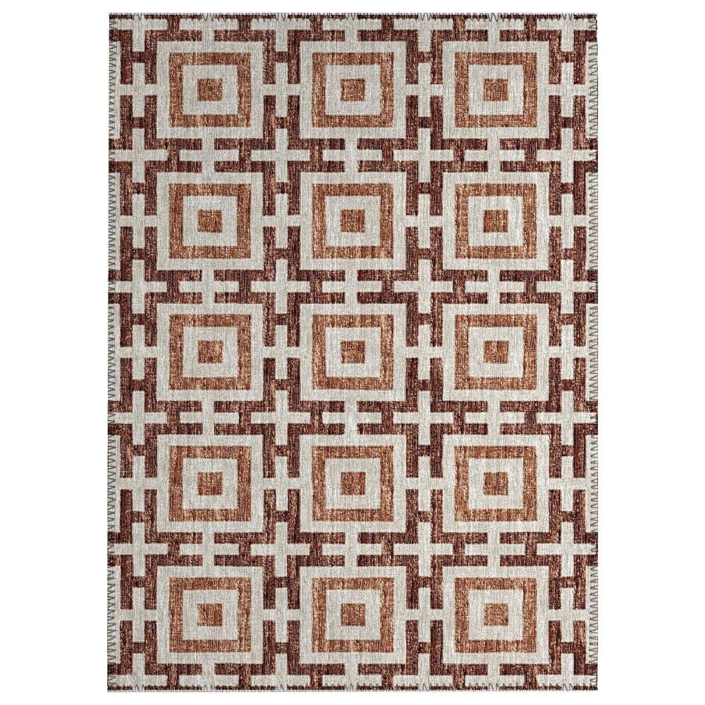 Dalyn Rug Company Marlo 1"8" x 2"6" Paprika Indoor/Outdoor Area Rug, , large