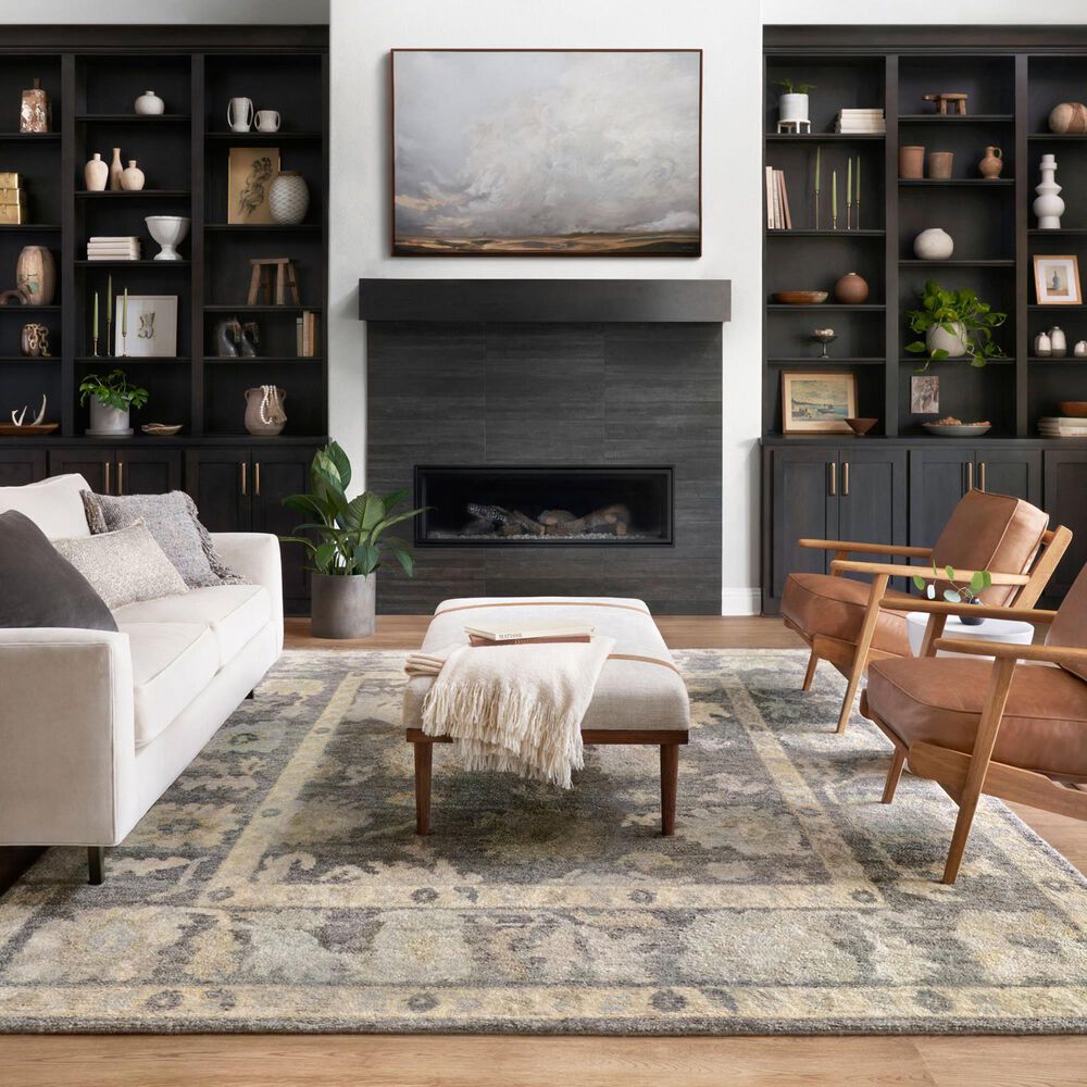 Loloi Clement 11&#39;6&quot; x 15&#39; Midnight and Antique Ivory Area Rug, , large
