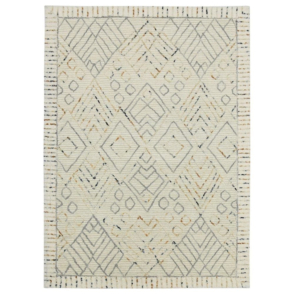 Amer Rugs Berlin 8" x 10" Ivory Area Rug, , large
