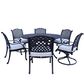 World Source Castle Rock 7-Piece Dining Set in Black, , large