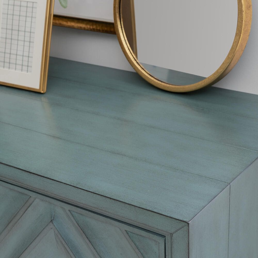 Linon Home Decor Jaylan 2-Door Cabinet in Blue, , large