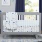 Babyletto Hudson 3-In-1 Convertible Crib and Toddler Conversion Kit in Grey and White, , large