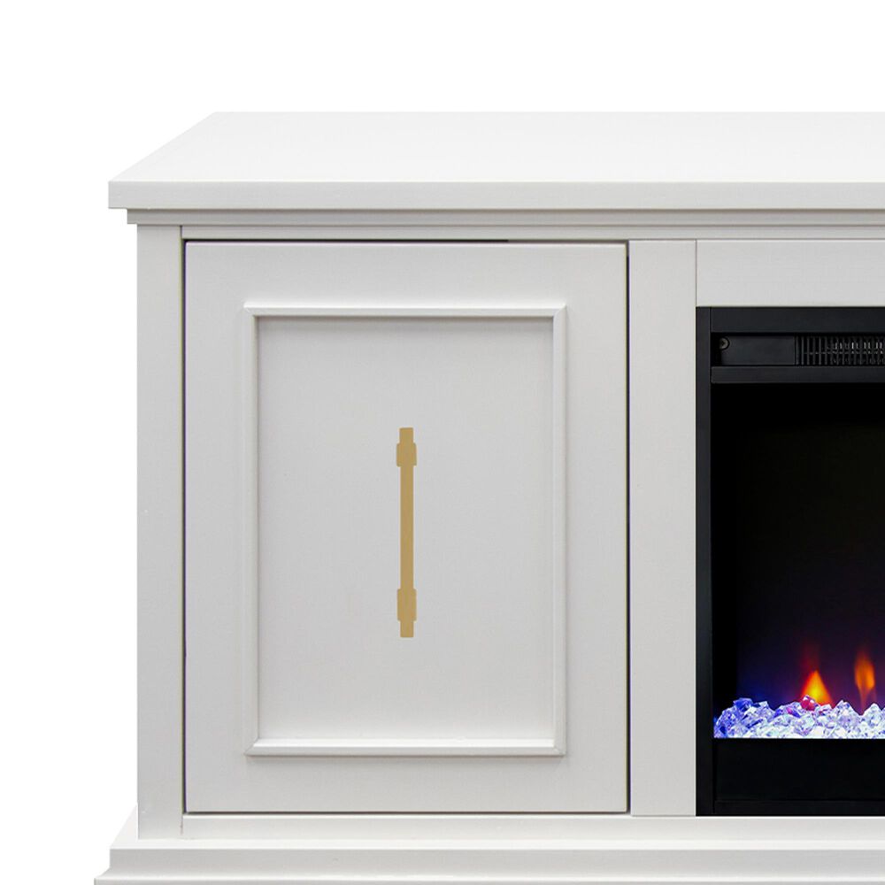 Legends Home Jordan 63" Fireplace Console in White, , large