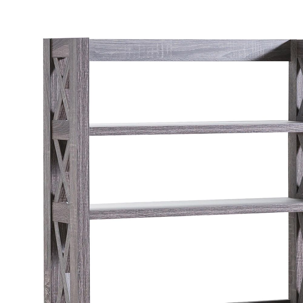 Furniture of America Minor Bakers Rack in Dark Gray, , large