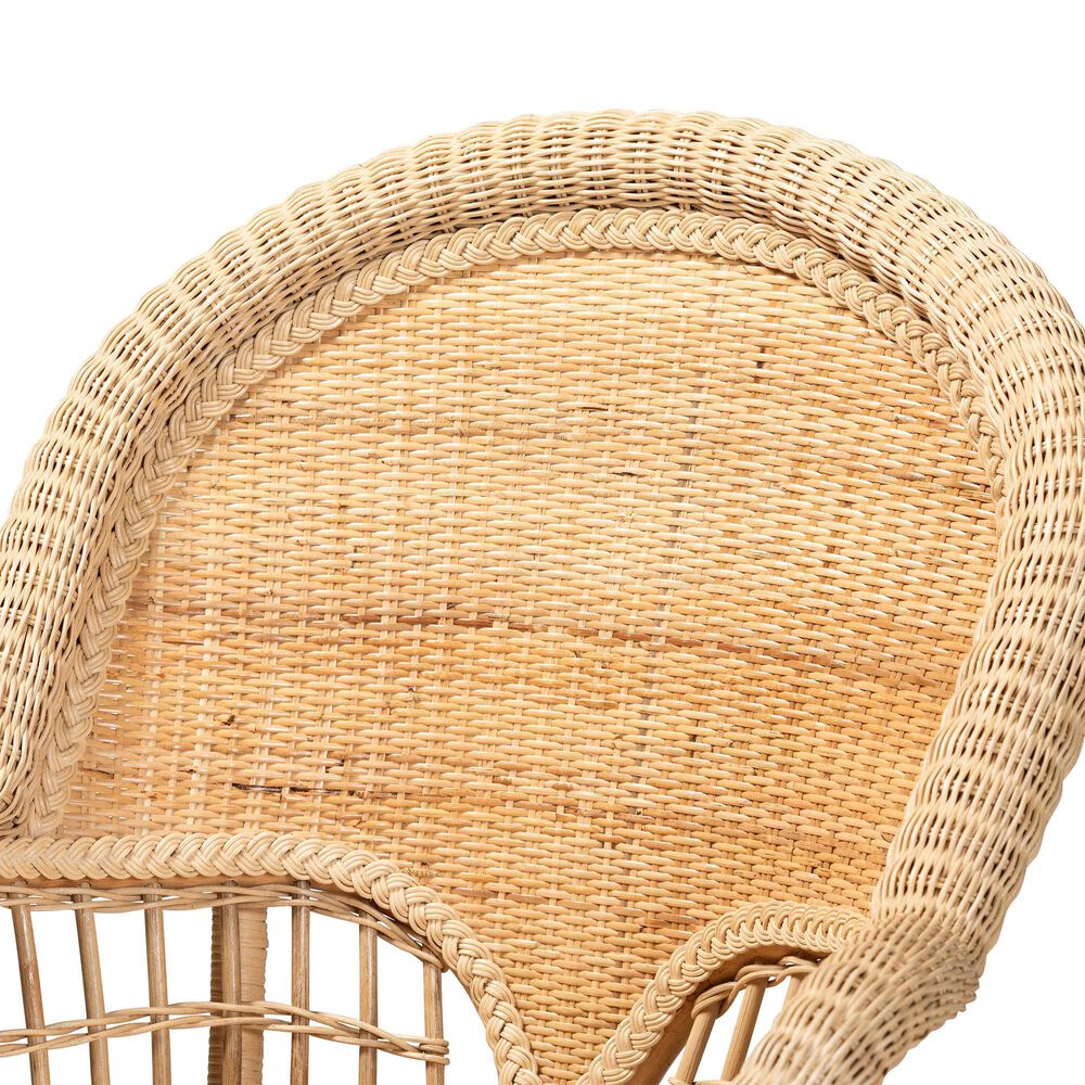 Baxton Studio Ratu Accent Chair in Natural Brown, , large