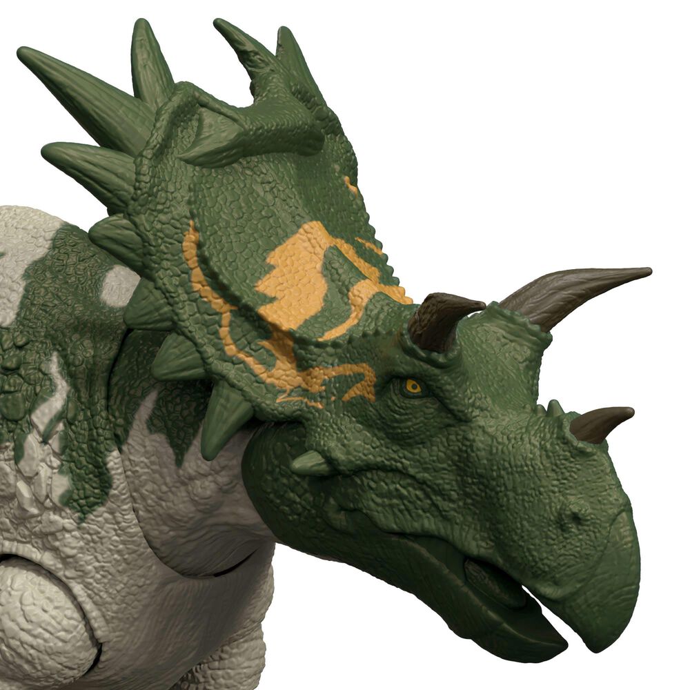 Jurassic World Spiclypeus Wild Roar Dinosaur Action Figure in Green, , large