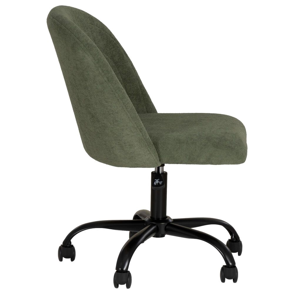 Linon Home Decor Skyla Swivel Office Chair in Green, , large