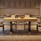GARVEE 71" Rectangular Dining Table with Two Storage Drawers in Aged Natural - Table Only, , large
