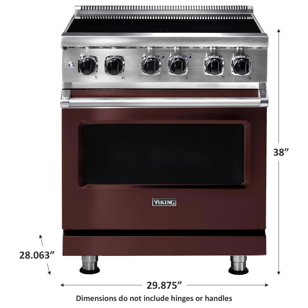 Viking Range 30&quot; Induction Range with 4 Elements in Kalamata Red, , large