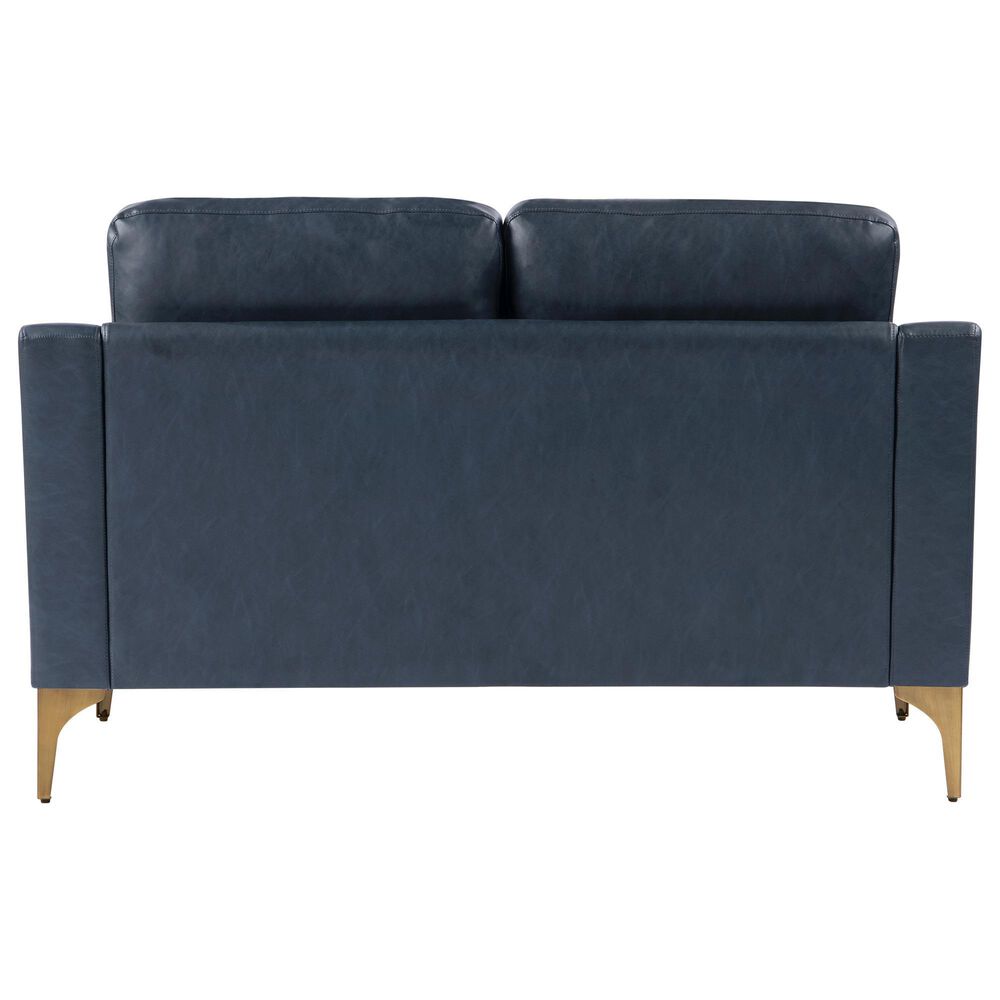 Lifestyle Solutions Fletcher Stationary Loveseat in Navy, , large