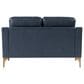 Lifestyle Solutions Fletcher Stationary Loveseat in Navy, , large