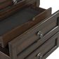 Mayberry Hill Kingston 3-Drawer Nightstand in Dark Walnut, , large