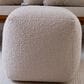 L.R. Home Boucle Ottoman in Beige, , large