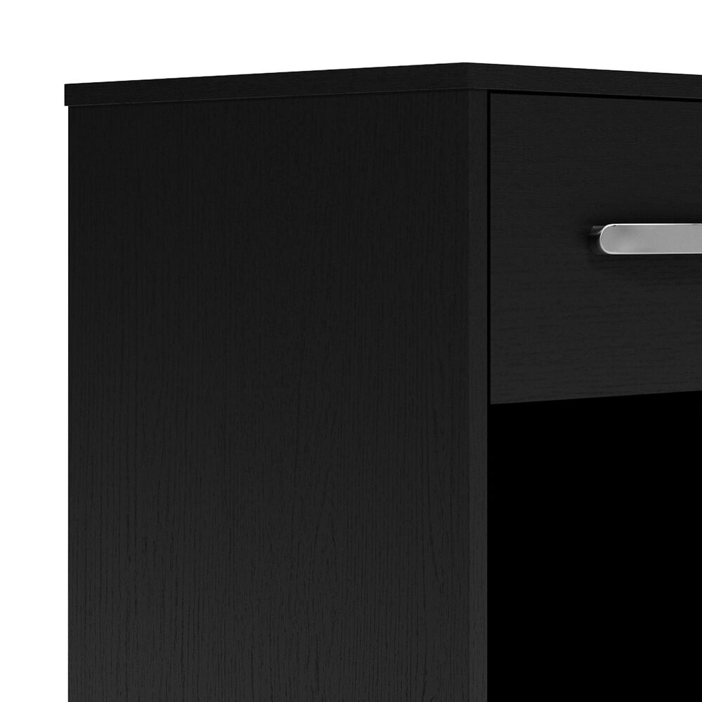 Ashley Finch 1-Drawer Nightstand in Matte Black, , large