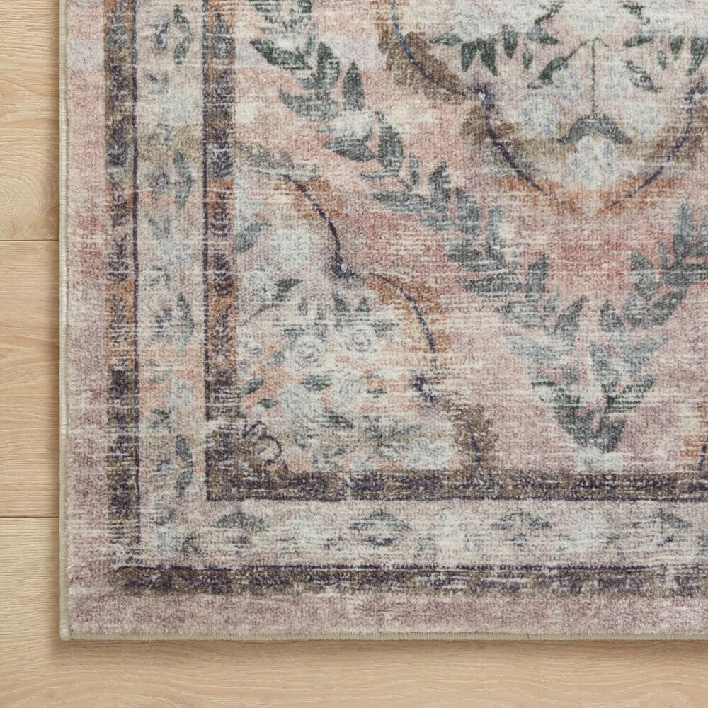 Loloi Courtyard 5&#39; x 7&#39;6&quot; Chateau Blush Area Rug, , large
