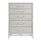 Davis International Solitude 5 Piece King Panel Bedroom Set in White Rub Through Finish, , large