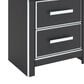Ashley Zuraleus Queen Upholstered Panel Bed with Two Nightstands in Matte Black, , large