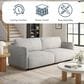 Lifestyle Solutions Tahoe Convertible Sofa in Ivory, , large