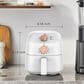 Midea 2.1 Quart Compact Air Fryer in White, , large