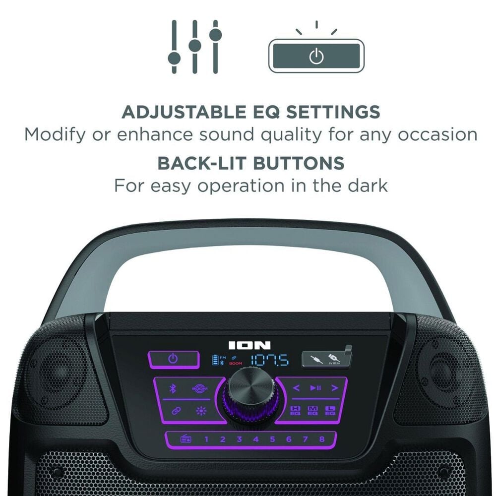 Ion Sport 320 High-Power All-Weather Bluetooth Speaker in Black, , large