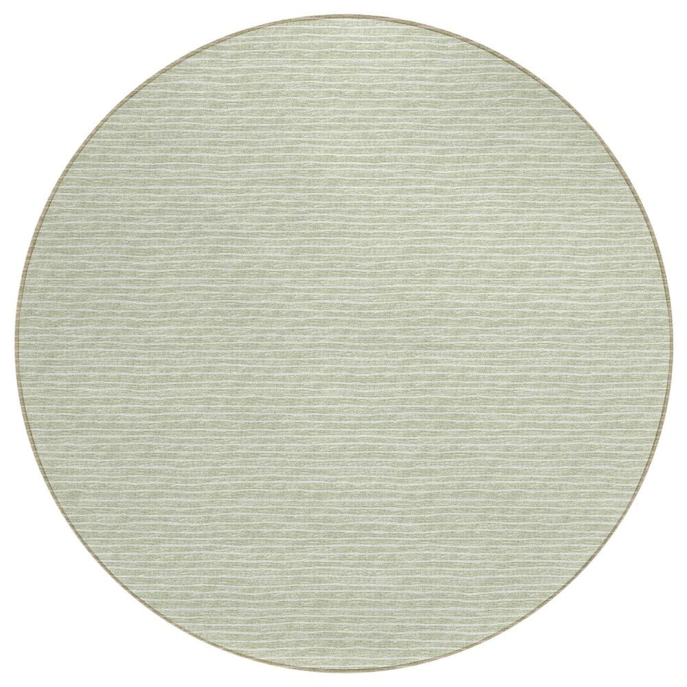 Dalyn Rug Company Laidley 6" Round Mist Indoor/Outdoor Area Rug, , large