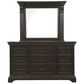 Nicolette Home Caldwell Dresser and Mirror in Dark Expresso, , large
