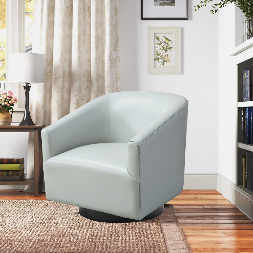 Hearth and Haven Garland Swivel Chair in Dove Grey, , large