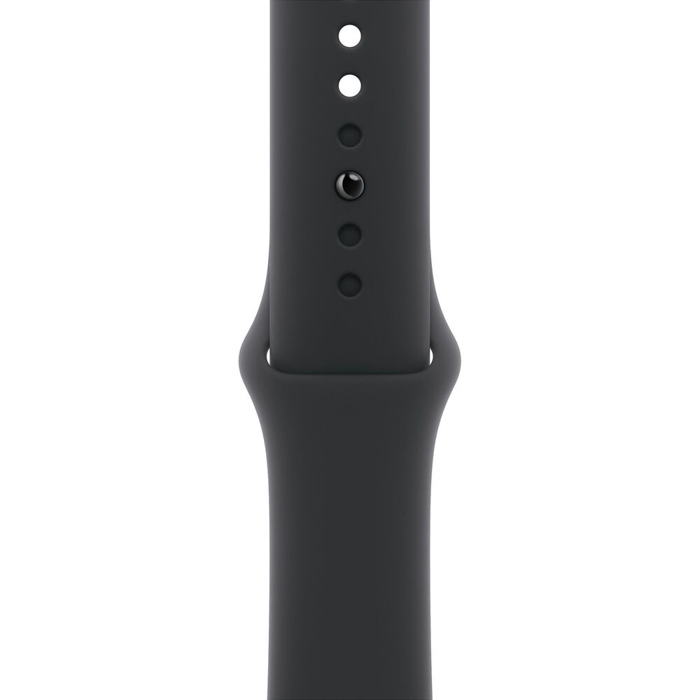 Apple Watch Series 11 (GPS+Cellular) 42mm Aluminum Case with Black Sport Band - M/L in Space Gray and 2-Year AppleCare+, , large