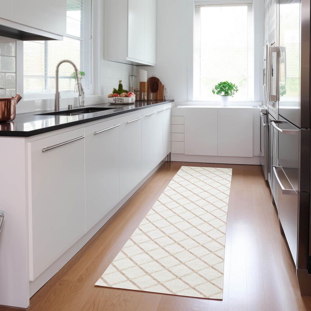Dalyn Rug Company York 2&#39;3&quot; x 10&#39; Ivory Indoor/Outdoor Runner, , large