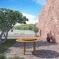 International Home Miami Anto 7-Piece Round Patio Dining Set in Grey and Light Oak, , large