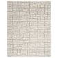 Nourison Luna 2" x 3" Ivory and Grey Area Rug, , large